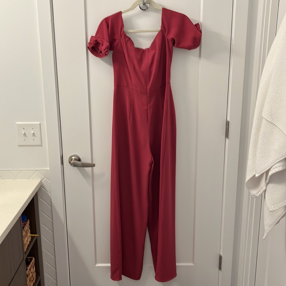 Gal Meets Glam Meredith Bow Jumpsuit - Picture 9 of 12
